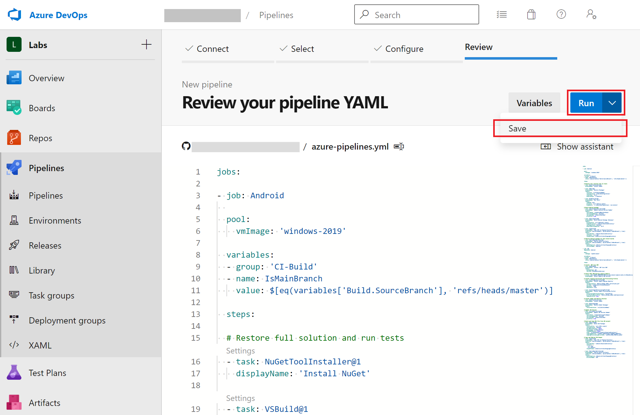 Azure_DevOps_ReviewYAMLPipeline